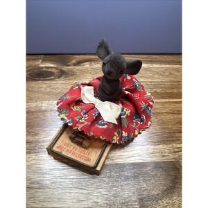 Vintage Woodstream Corp Mouse Sitting on Mouse Rat Trap Decorative